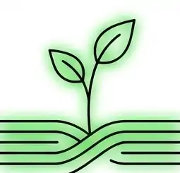 Prosta grafika liniowa przedstawiająca zaciśniętą dłoń trzymającą wiązkę grubych linii lub więzów, które u góry pękają i rozrywają się. Miejscu przerwania towarzyszą małe kreski symbolizujące pęknięcie oraz wyraźna, jasnoniebieska poświata na białym tle.