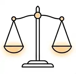 Prosta grafika liniowa przedstawiająca zaciśniętą dłoń trzymającą wiązkę grubych linii lub więzów, które u góry pękają i rozrywają się. Miejscu przerwania towarzyszą małe kreski symbolizujące pęknięcie oraz wyraźna, jasnoniebieska poświata na białym tle.